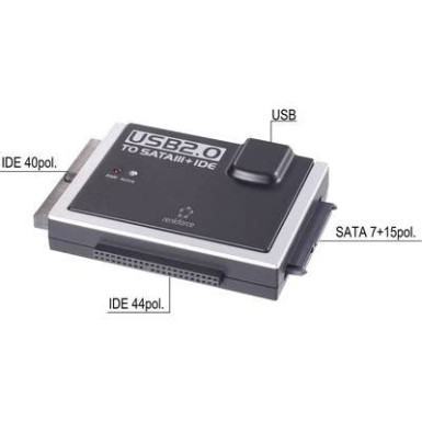 USB 2.0 - IDE+SATA konverter, Renkforce