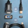 AXAGON ADS-1PQ USB-A 2.0 - serial RS-232 DB9-M FTDI adapter / cable 1,5m Black ADS-1PQN