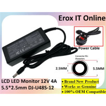 Adapter hálózati LCD/Router 12V 4A 48W 5,5x2,5mm MBA1033 MBA1033