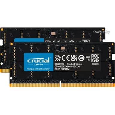 Crucial 64GB DDR5 4800MHz Kit(2x32GB) SODIMM CT2K32G48C40S5 Crucial 64GB DDR5 4800MHz Kit(2x32GB) SODIMM CT2K32G48C40S5