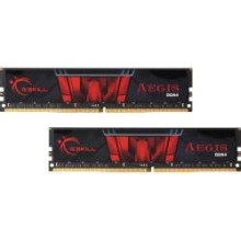 G.SKILL 32GB DDR4 2400Mhz Kit(2x16GB) AEGIS Black Red F4-2400C17D-32GIS