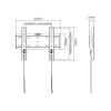 Gembird fali tartó konzol (fix) 23"-42" WM-42F-01 WM-42F-01