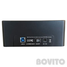 HDD dokkoló 2,5"-3,5"SATA/USB 3.2 LC Power LC-DOCK-U3-VI LC-DOCK-U3-VI
