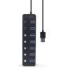 USB Hub 7portos Gembird UHB-U3P7P-01 USB 3.0 UHB-U3P7P-01
