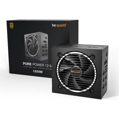 Be quiet! 1200W 80+ Gold Pure Power 12 M ATX3.0 BN346 Be quiet! 1200W 80+ Gold Pure Power 12 M ATX3.0 BN346
