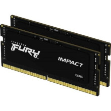 Kingston 64GB DDR5 5600MHz Kit(2x32GB) SODIMM Fury Impact Black KF556S40IBK2-64