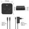 ACT AC1502 M.2 NVMe/PCIe dual SSD Docking Clone Station USB-C 3.2 Gen2 Black AC1502