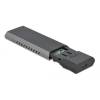 DeLock External USB Type-C Combo Enclosure for M.2 NVMe PCIe or SATA SSD tool free 42638