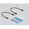 DeLock External USB Type-C Combo Enclosure for M.2 NVMe PCIe or SATA SSD tool free 42638