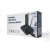 Gembird Desktop USB Type-C M.2 SATA NVME SSD Docking Station Black DD-U3M2