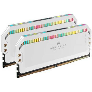 Corsair 64GB DDR5 5600MHz Kit(2x32GB) Dominator Platinum RGB White CMT64GX5M2B5600C40W Corsair 64GB DDR5 5600MHz Kit(2x32GB) Dominator Platinum RGB White CMT64GX5M2B5600C40W