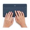 Logitech Keys-to-go Ultra-light Ultra-Portable&nbsp;Bluetooth&nbsp;Keyboard for iPhone iPad Apple TV and Mac ClassicBlue UK 920-010060