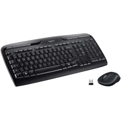 Logitech MK370 Wireless billentyűzet + optikai egér Black HU 920-012079