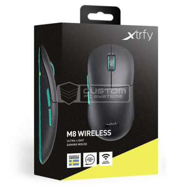 Xtrfy M8 Wireless Gaming Mouse Black M8 WIRELESS BLACK