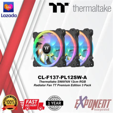 Thermaltake SWAFAN 12 RGB Radiator Fan (3-Fan Pack) CL-F137-PL12SW-A