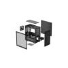Deepcool CH370 táp nélküli ablakos Micro ATX ház fekete (R-CH370-BKNAM1-G-1)
