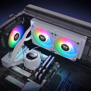 Thermaltake TH240 V2 Ultra ARGB Sync All In One Liquid Cooler Snow Edition CL-W404-PL12SW-A