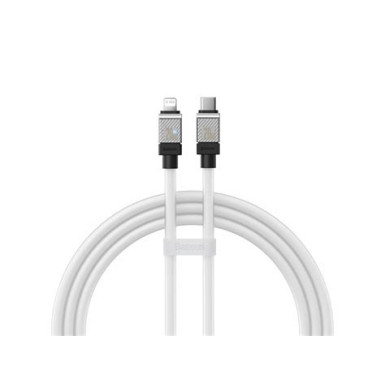 BASEUS C típusú kábel Apple Lightning 8-tűs CoolPlay gyorstöltés 20W 1m fehér CAKW000002
