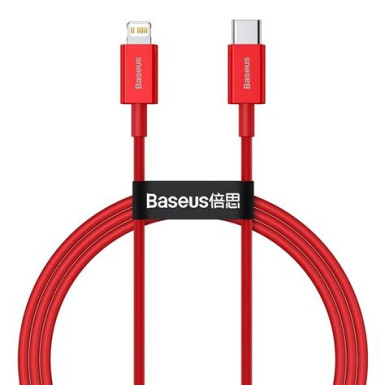 BASEUS kabel Type C to Apple Lightning 8-tűs PD20W Power Delivery Crystal Shine CAJY000301 2m, Fekete