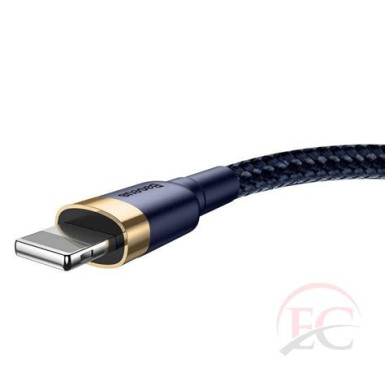 BASEUS USB Cafule kábel iPhone Lightning 8-tűs 2.4A CALKLF-BV3 1 méter arany-kék