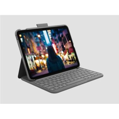 Logitech Slim Folio for iPad Oxford Grey UK 920-011429 Logitech Slim Folio for iPad Oxford Grey UK 920-011429