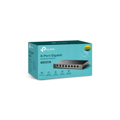 TP-Link TL-SG108S 8-Port 10/100/1000Mbps Desktop Network Switch TL-SG108S