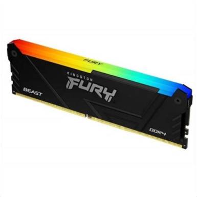 KINGSTON FURY Mem&oacute;ria DDR4 8GB 3200MHz CL16 DIMM Beast RGB KF432C16BB2A/8