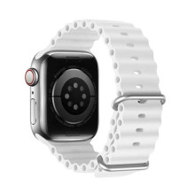 DUX DUCIS Ocean Wave - sport szilikon pánt Apple Watch 38/40/41mm fehér
