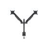 MULTIBRACKETS 2 karos asztali konzol, M VESA Gas Lift Arm Dual Black HD (15-32", max.VESA: 100x100 mm, 21 kg) 7350073732593