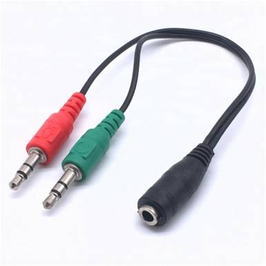 BLACKBIRD &Aacute;talak&iacute;t&oacute; Headset Stereo jack 1x 3.5mm 4 pin female to 2x 3.5mm 3 pin male (CTIA) BH1262