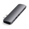 Satechi Aluminium TYPE-C PRO Hub (HDMI 4K,PassThroughCharging,2x USB3.0,2xSD,ThunderBolt 3) - Space Grey ST-CMBPM