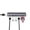 Satechi Aluminium TYPE-C PRO Hub (HDMI 4K,PassThroughCharging,2x USB3.0,2xSD,ThunderBolt 3) - Space Grey ST-CMBPM