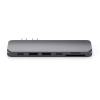 Satechi Aluminium TYPE-C PRO Hub (HDMI 4K,PassThroughCharging,2x USB3.0,2xSD,ThunderBolt 3) - Space Grey ST-CMBPM