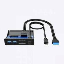 GrauGear G-MP01CR 6 port USB 3.0 hub Fekete