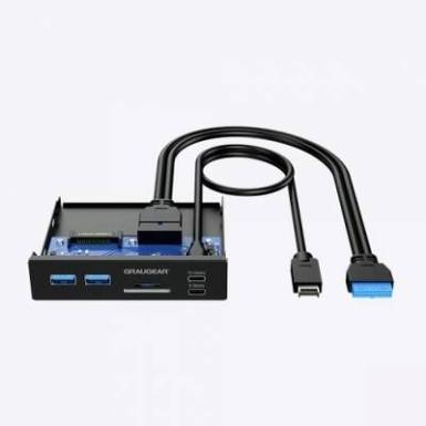 GrauGear G-MP01CR 6 port USB 3.0 hub Fekete GrauGear G-MP01CR 6 port USB 3.0 hub Fekete