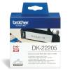 BROTHER DK-22205 folytonos szalagcímke 62mm x 30.48m öntapadós White
