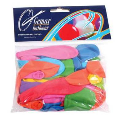 Léggömb, 19 cm, vegyes szín